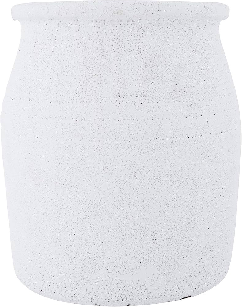 7" H Decorative Coarse Terracotta Crock with Distressed Volcano Glaze (Each one Will Vary) | Amazon (US)