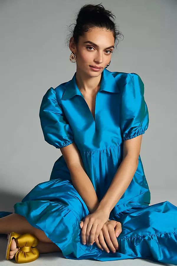 Dhruv Kapoor Puff-Sleeve Dress | Anthropologie (US)