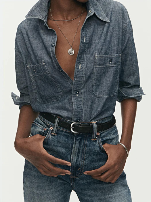 D040 Japanese Chambray Work Shirt | Buck Mason | Buck Mason