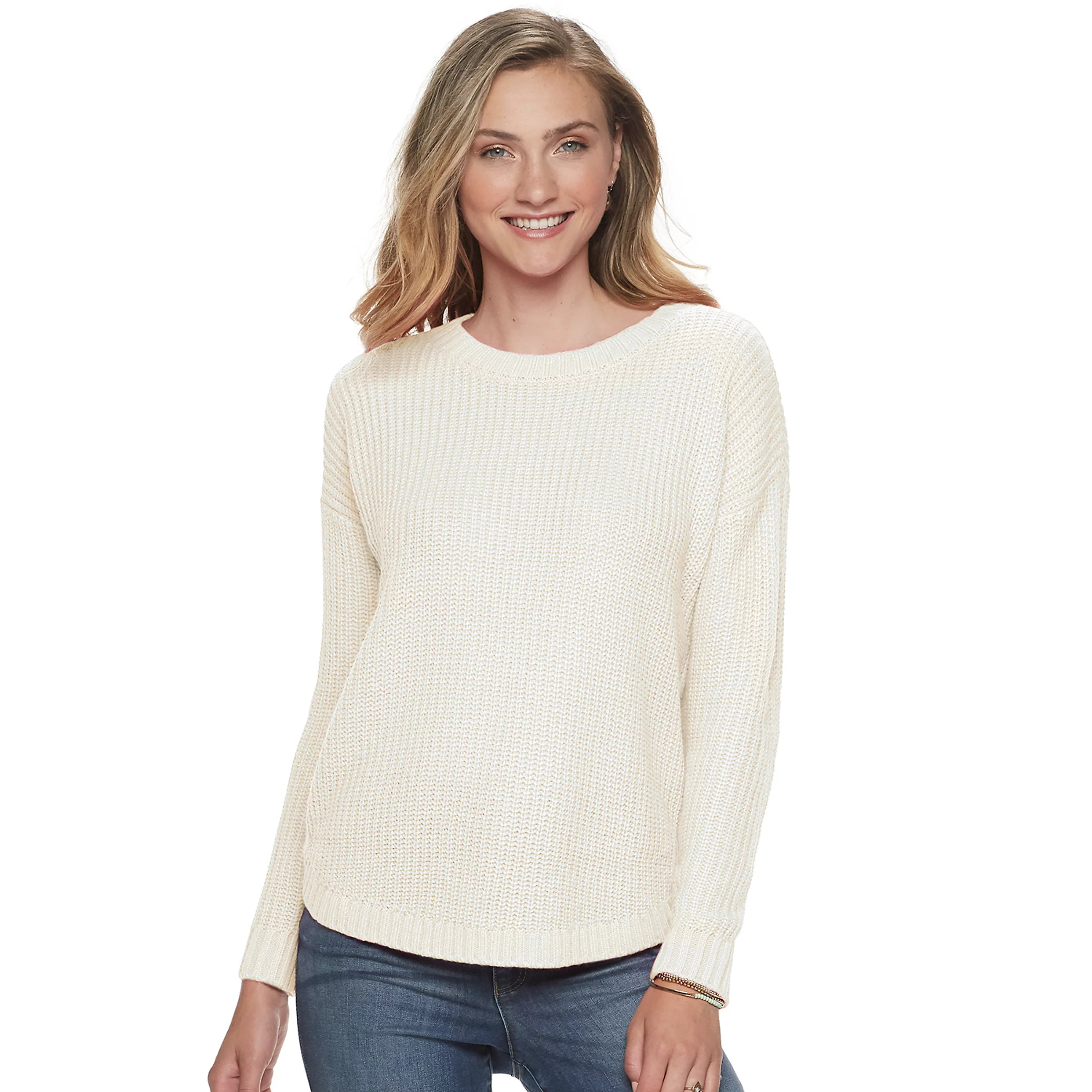 Juniors' SO® Shirttail Hem Pullover Sweater | Kohl's