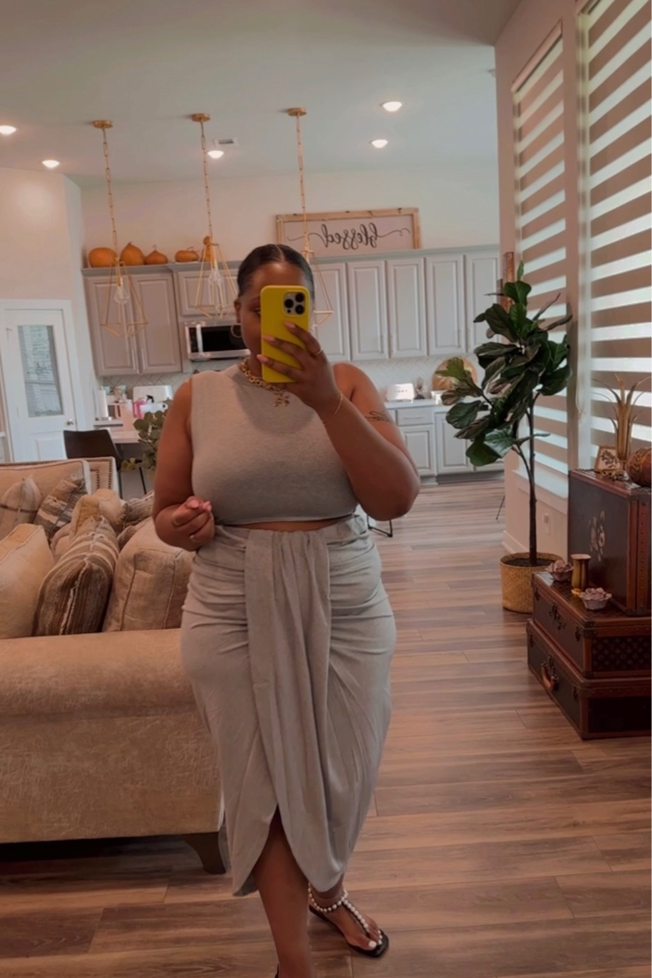 Sandals-  size up 1/2 
Set-  size medium 

Matching set - maxi skirt - skirt set - skirt - sandals - amazon finds - amazon style - amazon fashion - date night outfit - country concert outfit - vacation outfit - dinner date - brunch outfit - Founditonamazon - summer outfit - summer - girls date night - girls night out - amazon night out - 

#LTKunder100 #LTKshoecrush #LTKstyletip