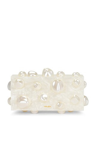 Cult Gaia Orbs Clutch in Ivory. | Revolve Clothing (Global)