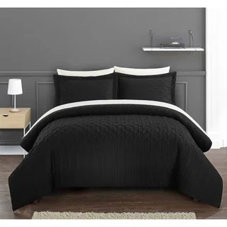 Chic Home Jas 3 Piece Comforter Set Embossed Quilted Vine Pattern - Queen | Bed Bath & Beyond