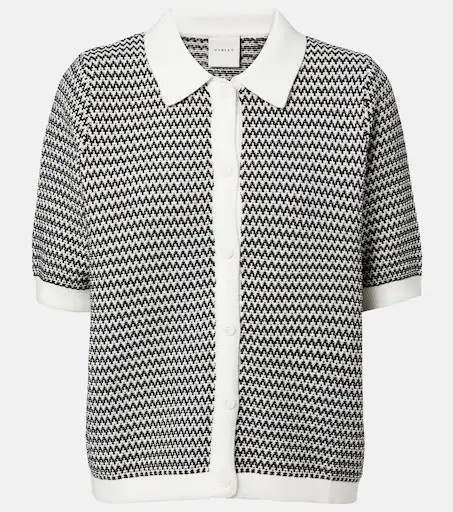 Gaelle chevron cotton cardigan | Mytheresa (US/CA)