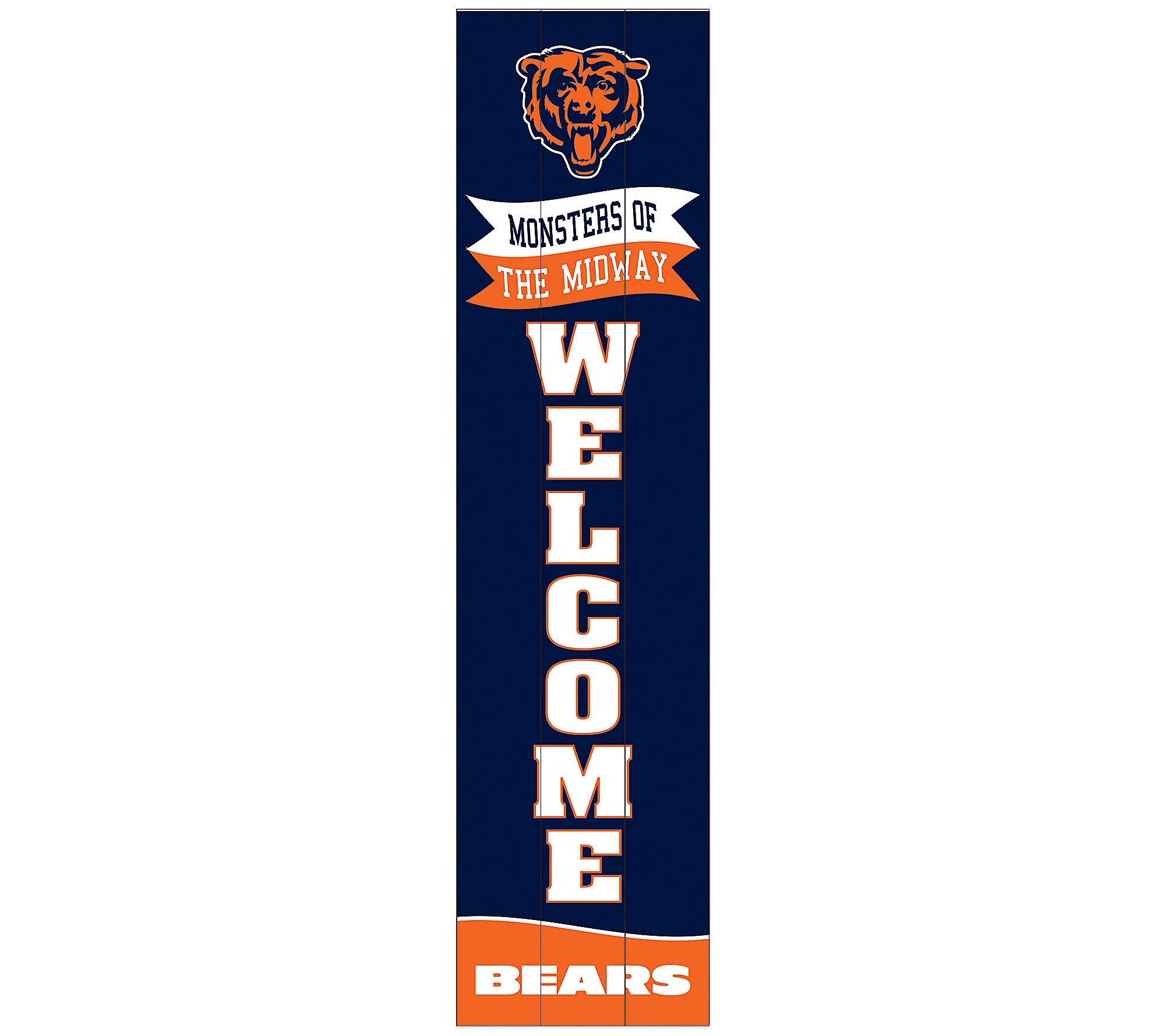 Evergreen 47"" NFL Wood Leaner Fan Sign | QVC