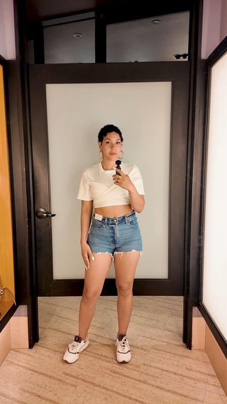 Trying on the best selling jean shorts from Abercrombie and Fitch over on YouTube today. Head over there for my review, the best sellers here. 

#LTKMidsize #LTKFindsUnder100 #LTKStyleTip