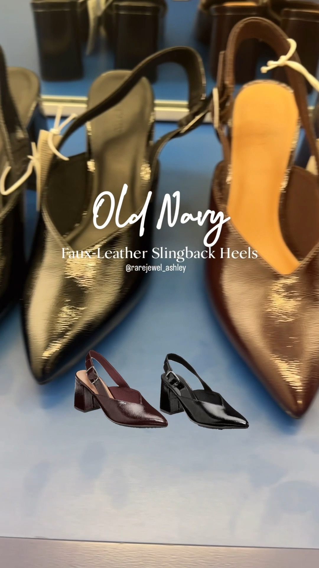 I’m absolutely loving these faux leather slingback heels. 
The deep v-cut at the front is my favorite detail and not to mention there’s a block heel. 

Now, I still love a stiletto heel, but greatly appreciate cute block heels. 

#tryon #heels #blockheels #pumps #footwear #fallstyle #falloutfits #outfitinspiration #styleinspo #fall #fallshoes #burgundy #shoes #burgundyheels #blackheels #ootd #whatiwore #myootd #gifting #giftideas #giftsforher #trending 

#LTKStyleTip #LTKFindsUnder50 #LTKShoeCrush