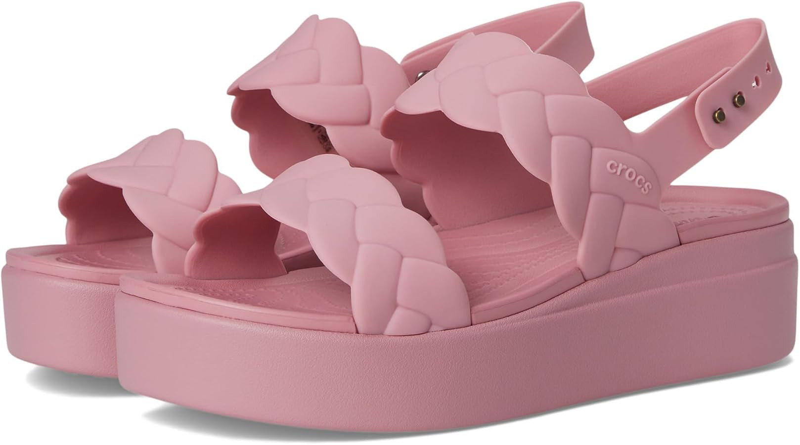 Crocs Women's Brooklyn Woven Low Wedge Sandals | Amazon (US)