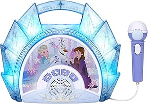 eKids Disney Frozen Karaoke Microphone with Bluetooth Speaker for Fans of Disney Toys, Kids Karao... | Amazon (US)