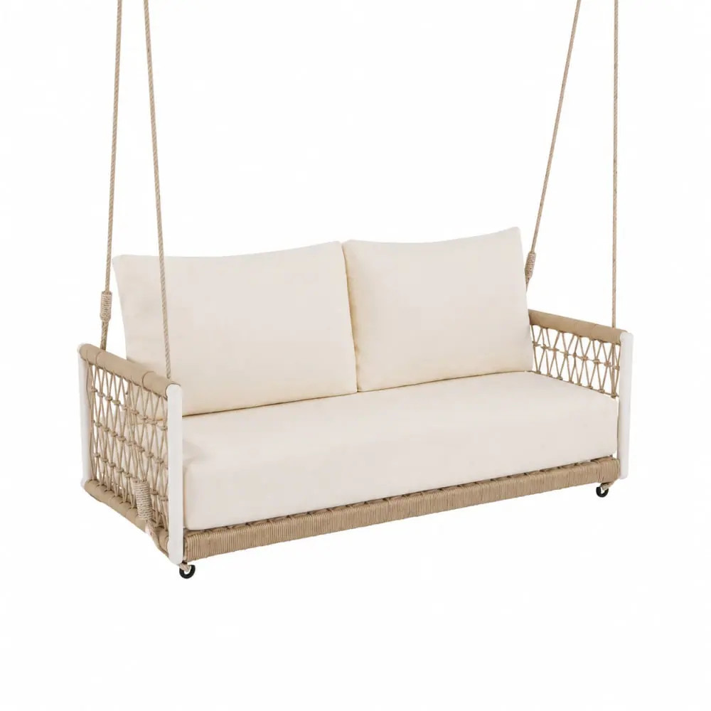 WOW PIONEER Outdoor Woven Rope Patio Lounge Chair with Padded Cushion for Relaxation one_size | WOW01149 | Lowe's