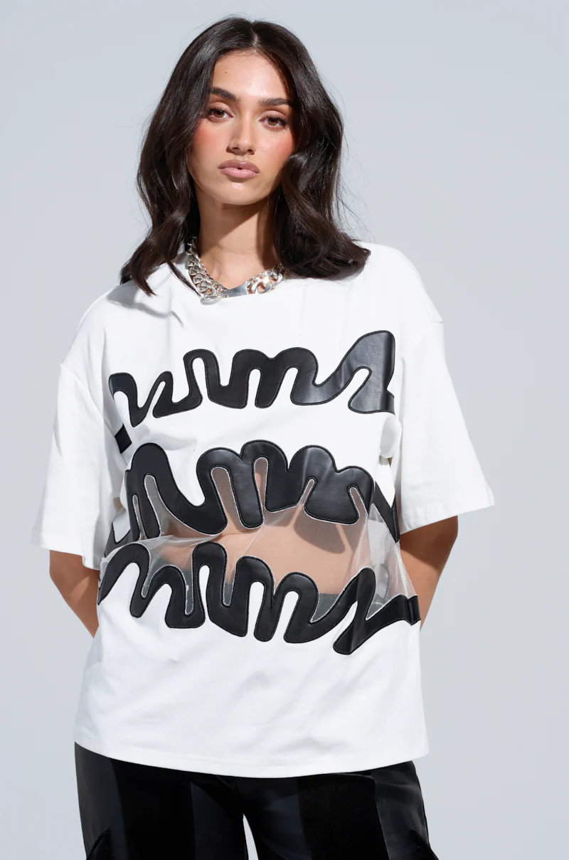 MIND THE GAP MESH TRIM SHIRT | AKIRA