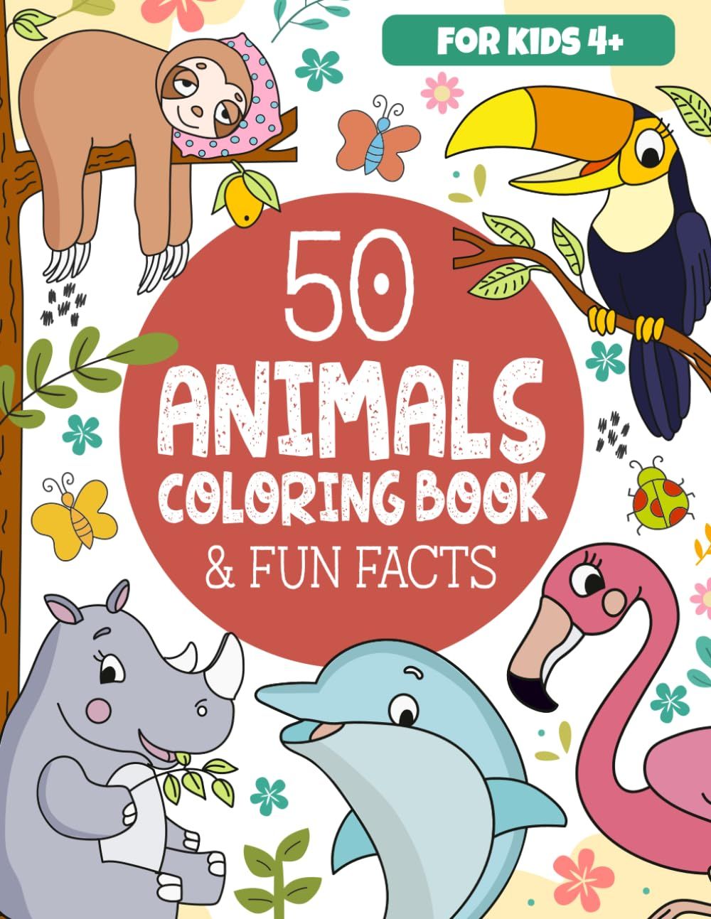 50 Animals Coloring Book & Fun Facts for Kids: Discover a Colorful World of Amazing Animals (Educ... | Amazon (US)