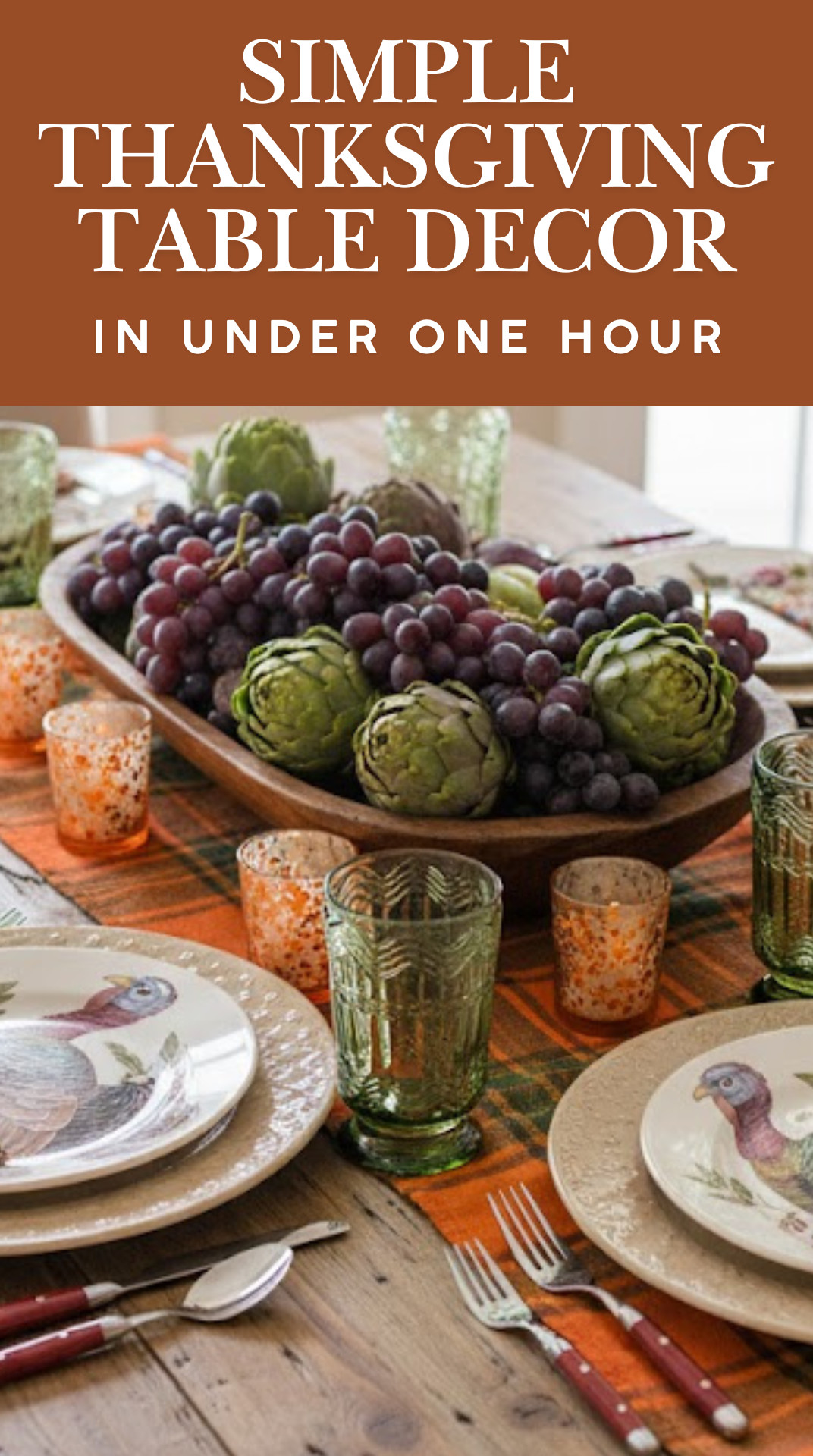 Style this simple Thanksgiving tablescape in under one hour!  Tips and sources on our website or use the linked items below to replicate this easy dinner table setting. 

 #LTKSeasonal #LTKHome
