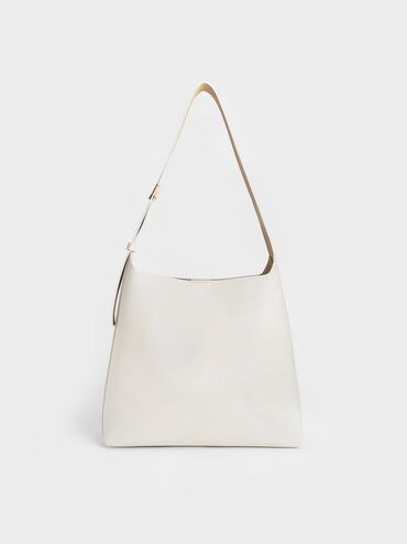 Cream Edna Tote Bag | CHARLES & KEITH | Charles & Keith US