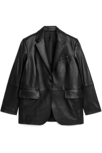 Oversized Leather Blazer | H&M (UK, MY, IN, SG, PH, TW, HK)