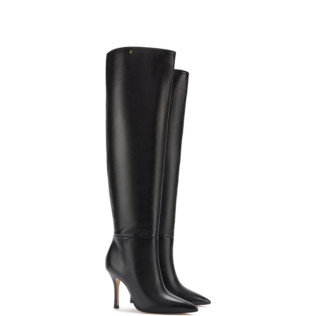 Kate Hi Boot In Black Leather | COUPER