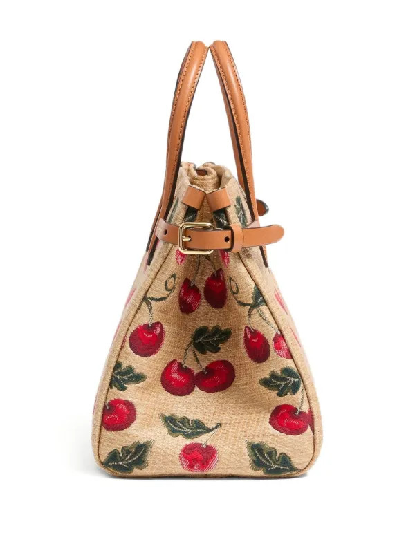 Valentino Garavani Small Antibes Cherry-motif Tote Bag | Neutrals | FARFETCH | Farfetch Global