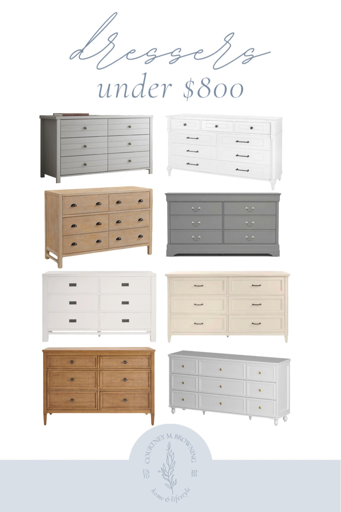 Dressers under $800, affordable dressers, bedroom furniture, affordable furniture, affordable home decor, dresser, wood dresser,  white dresser, chest of drawers 

#LTKhome