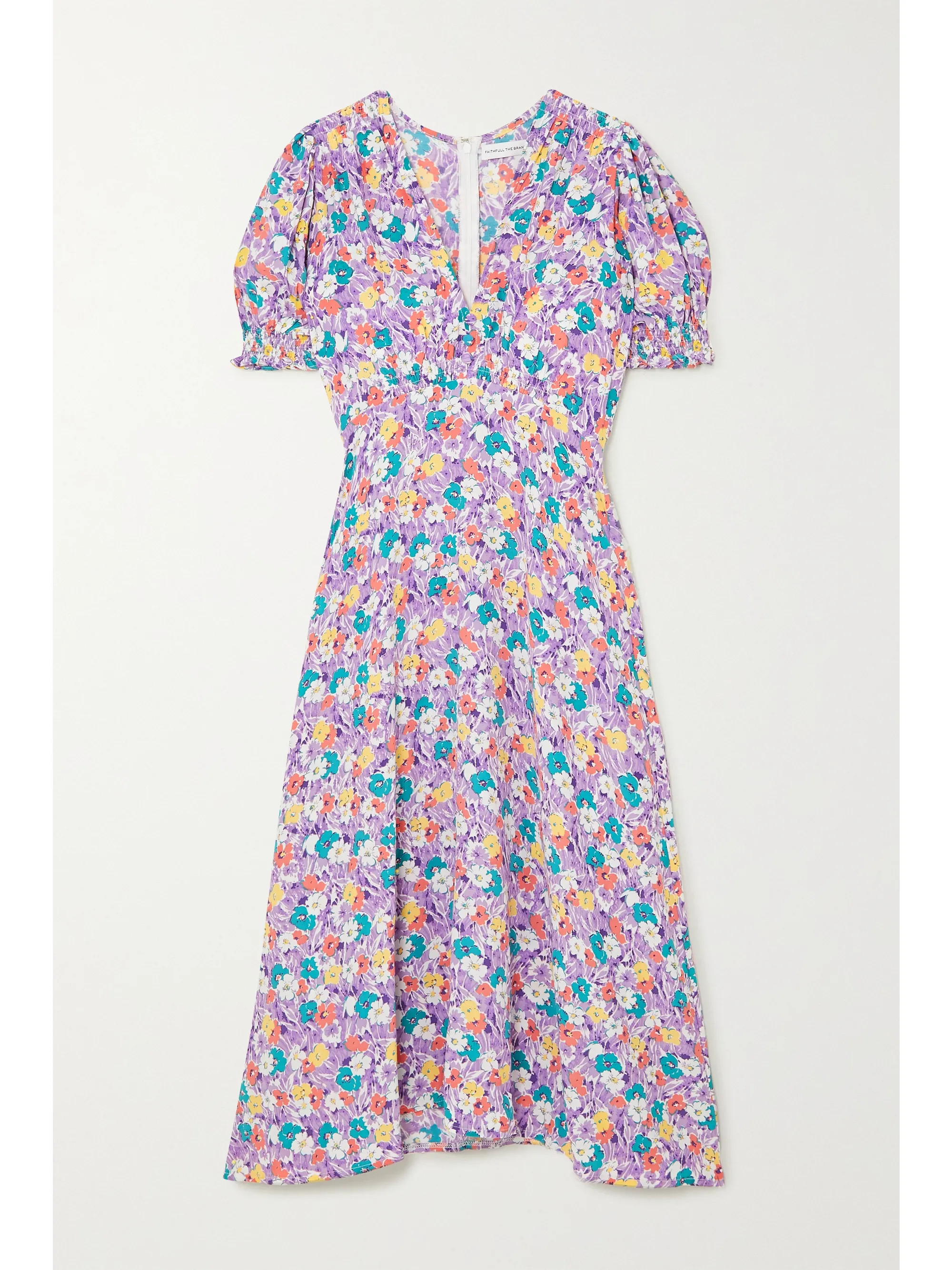 Marie-Louise floral-print crepe midi dress | NET-A-PORTER (US)