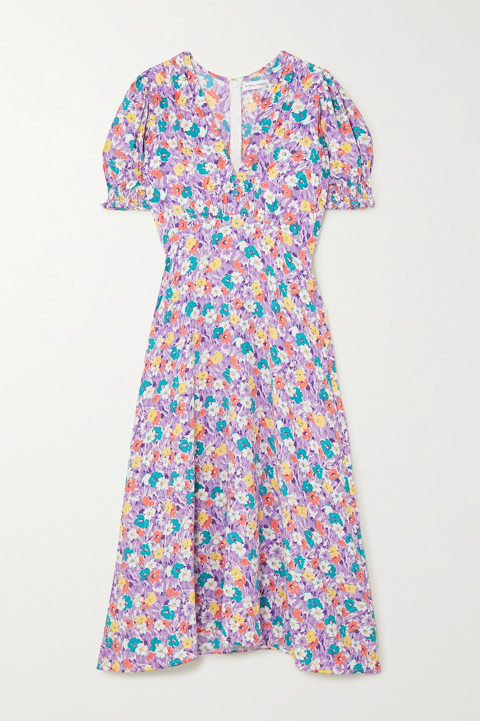Marie-Louise floral-print crepe midi dress | NET-A-PORTER (US)