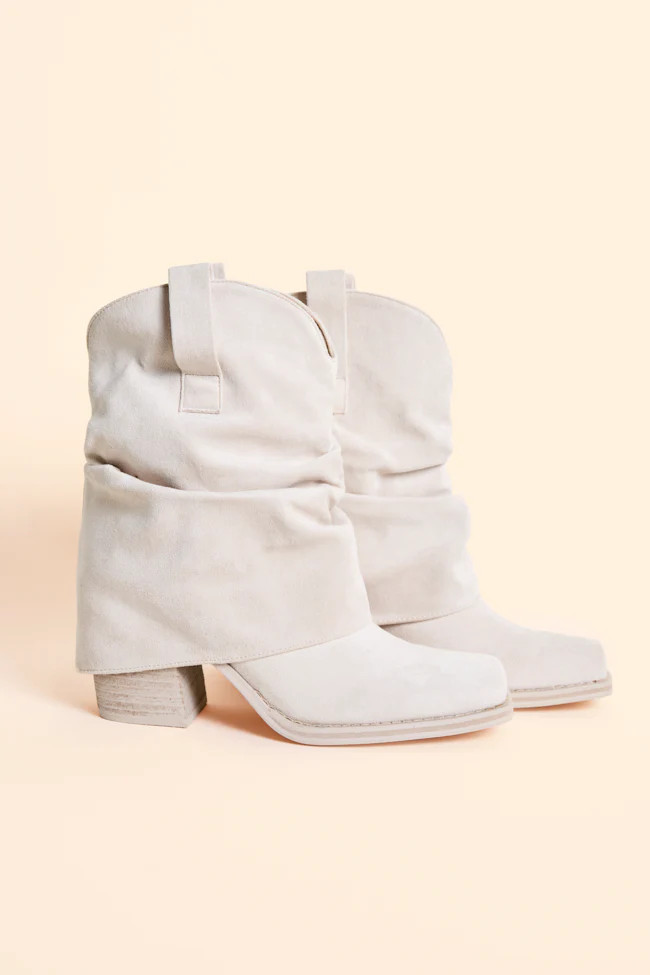 Payton Off White Cowboy Boots | Pink Lily