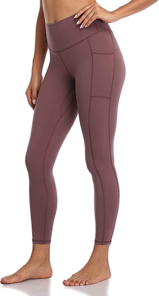 Colorfulkoala Women's High Waisted Yoga Pants 7/8 Length Leggings with Pockets | Amazon (US)