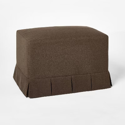 Box Pleat Upholstered Ottoman - Threshold™ designed with Studio McGee | Target