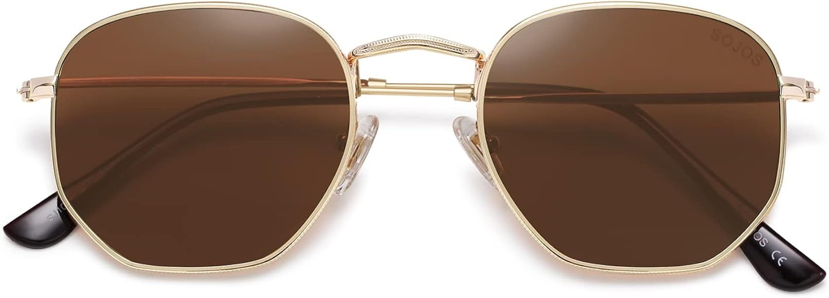 SOJOS Small Square Polarized Sunglasses for Men and Women Polygon Mirrored Lens SJ1072 | Amazon (CA)