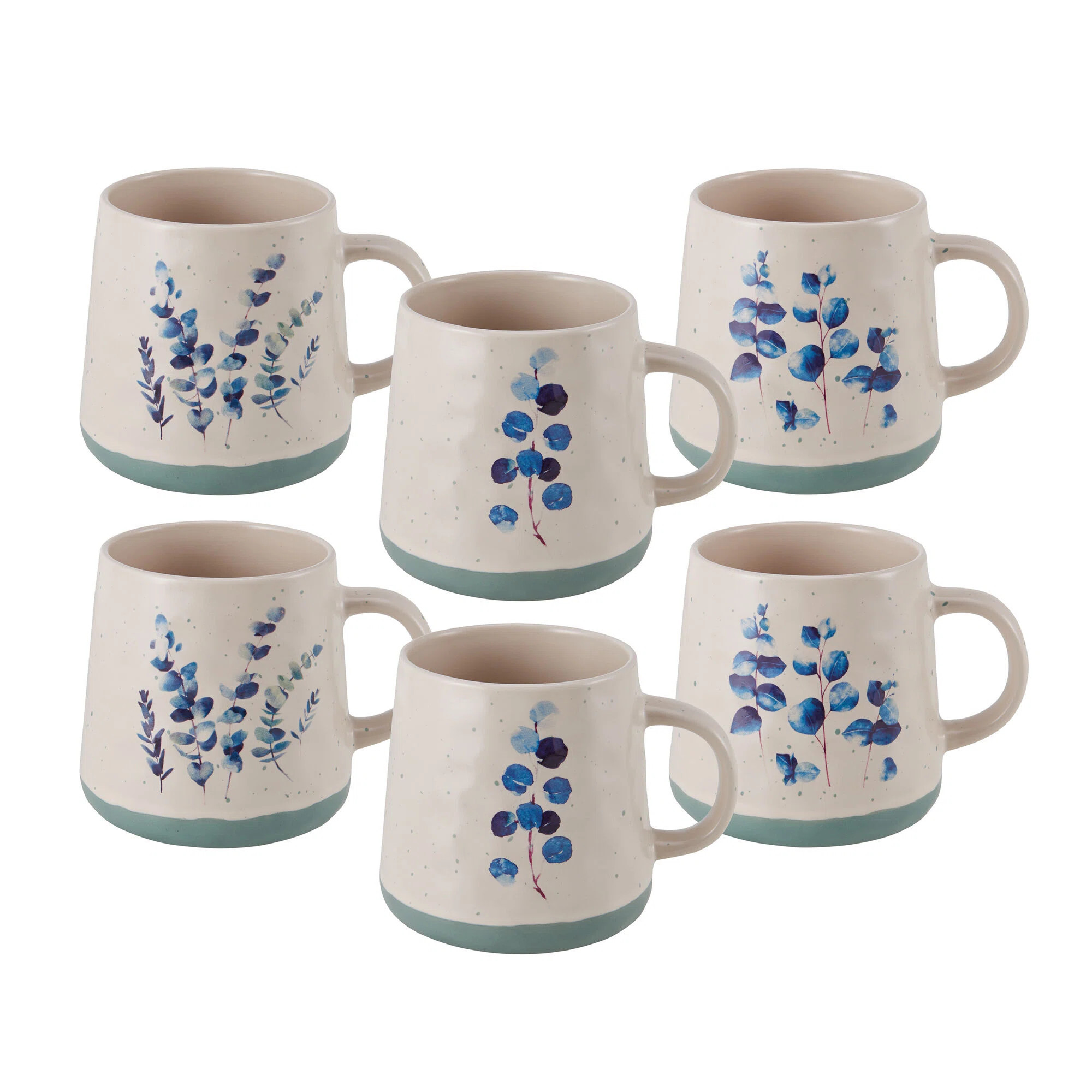 Pfaltzgraff 6 Pieces Floral Matte Mugs, Multicolor & Reviews | Wayfair | Wayfair North America