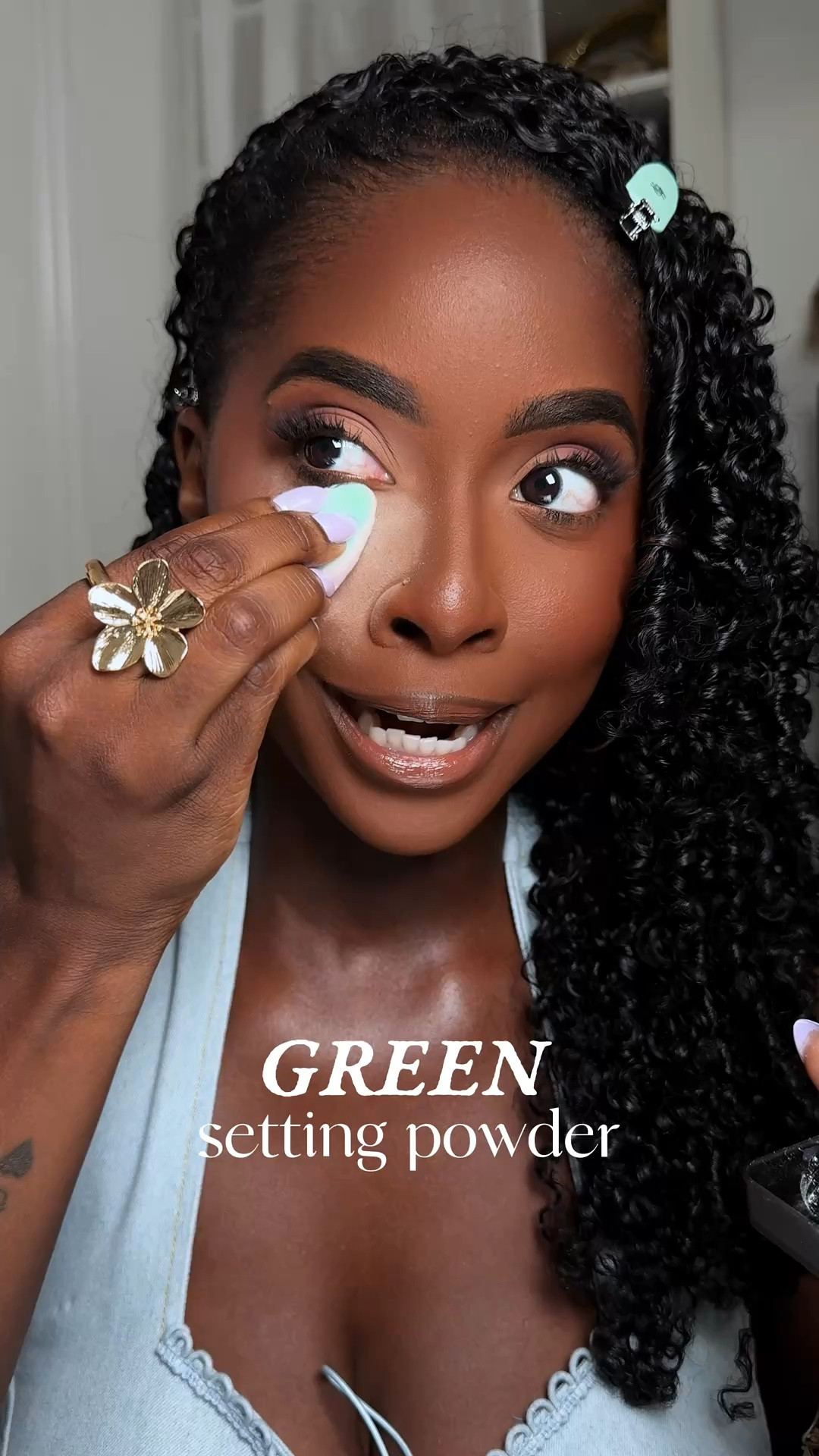 GREEN setting powder #hudabeauty #settingpowder #matchamilk 

#LTKFestival #LTKgrwm #LTKBeauty