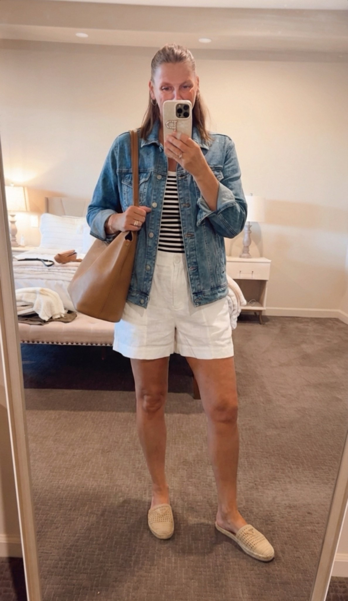 Casual spring look
White shorts and a striped tee is a classic look


#LTKOver40 #LTKootd #LTKFindsUnder50