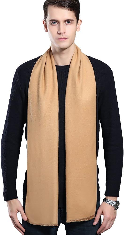 Mens Winter Cashmere Scarf - Ohayomi Fashion Formal Soft Scarves for Men(35 Colors) | Amazon (US)