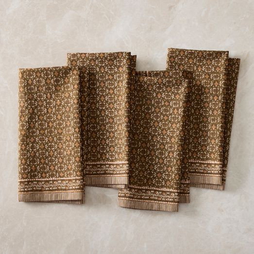 Jude Block Print Napkin Sets | West Elm CA