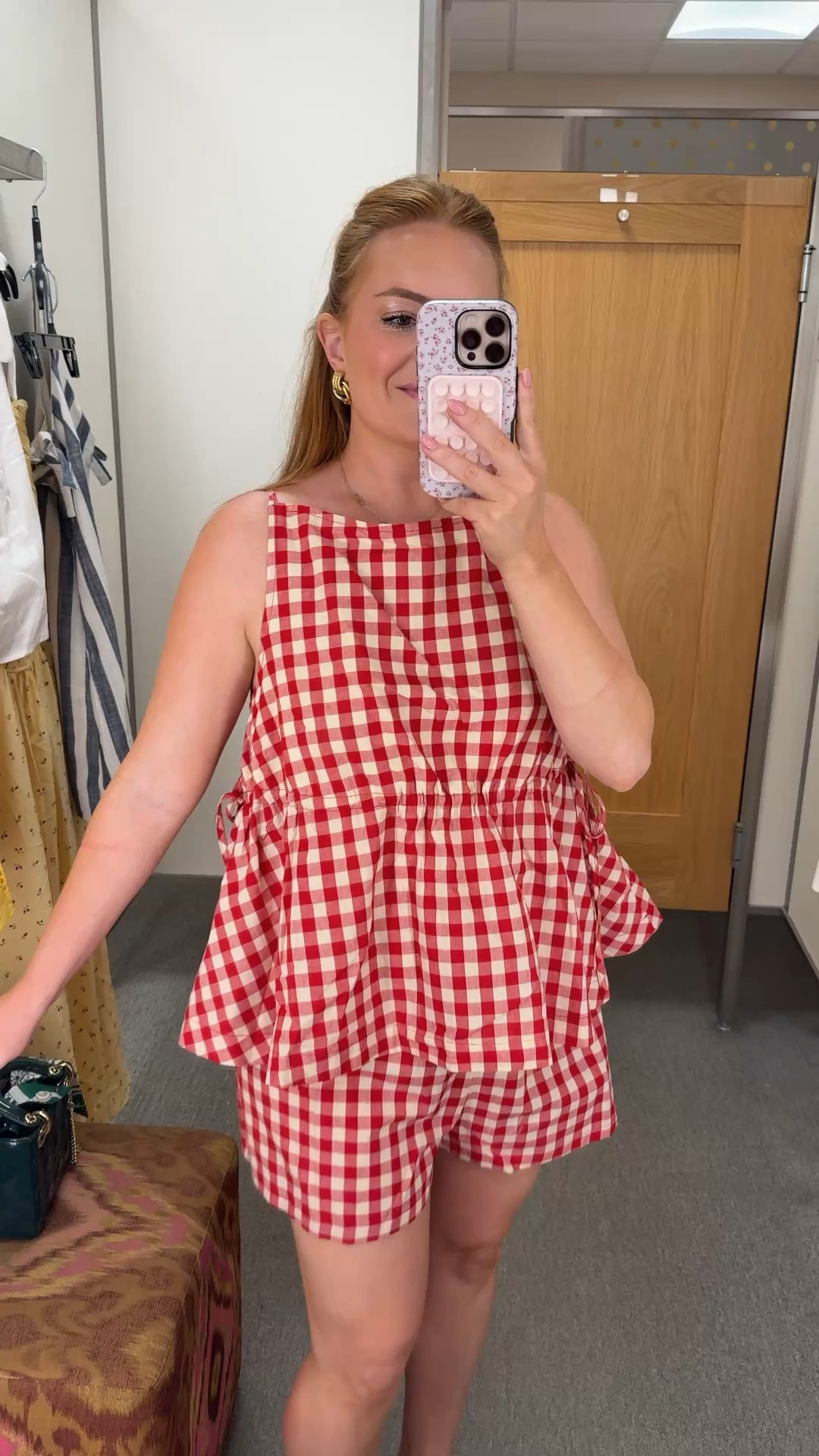 This gingham set is giving summer picnic, farmer’s market, and patriotic weekend vibes ❤️ The relaxed fit keeps it comfortable while still looking put together.

#NordstromFinds #SummerStyle #MatchingSet #GinghamStyle #WeekendOutfit