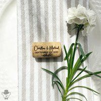 Cork Save The Date, Custom Wedding Favors, Engraved Wine Cork, Leaf Bottle Stopper, Botanical Thank  | Etsy (US)