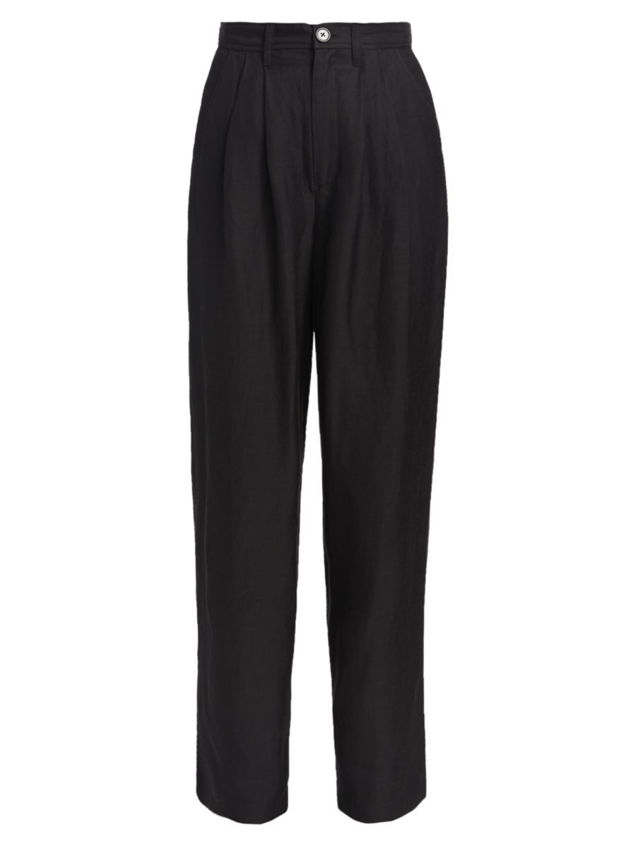 Carrie Pleated-Front Pants | Saks Fifth Avenue