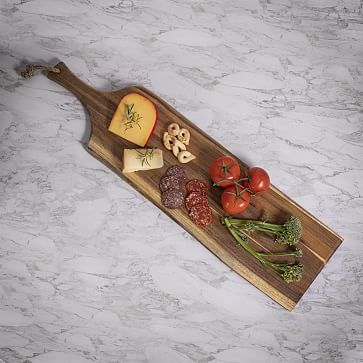 Acacia Wood Serving Boards with Handle | West Elm (US)