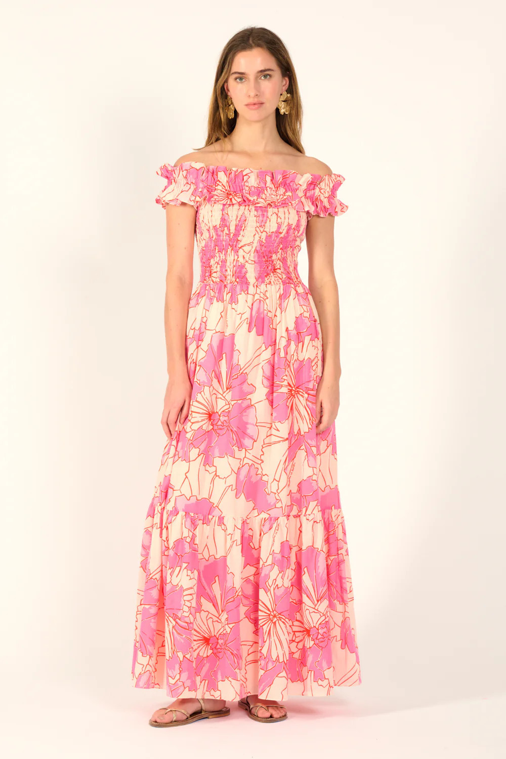 Long Dress Suzanne - Pink Petal | Poupette St Barth
