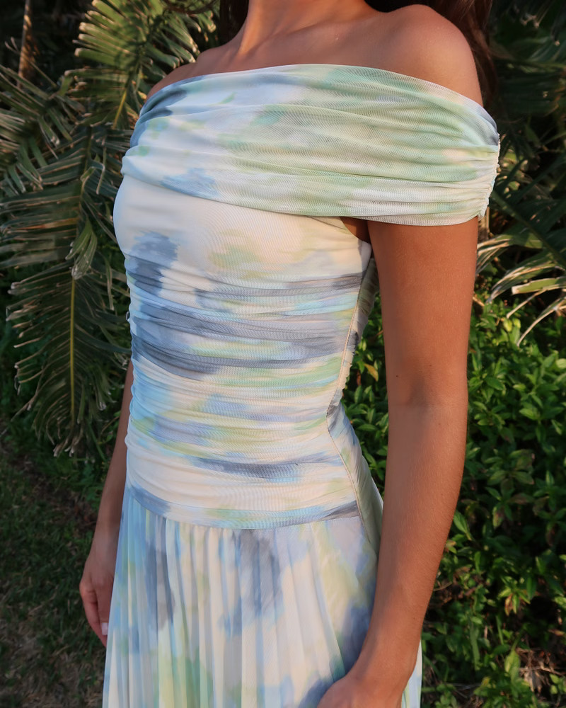 Women's The A&F Giselle Drop-Waist Mesh Maxi Dress | Women's The A&F Wedding Shop | Abercrombie.c... | Abercrombie & Fitch (US)