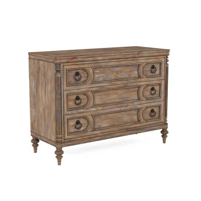 3 Drawer 49" W Solid Wood Dresser | Wayfair North America