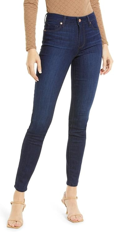 PAIGE Women's Hoxton Ultra Skinny Pull on High Rise in Amorous | Amazon (US)