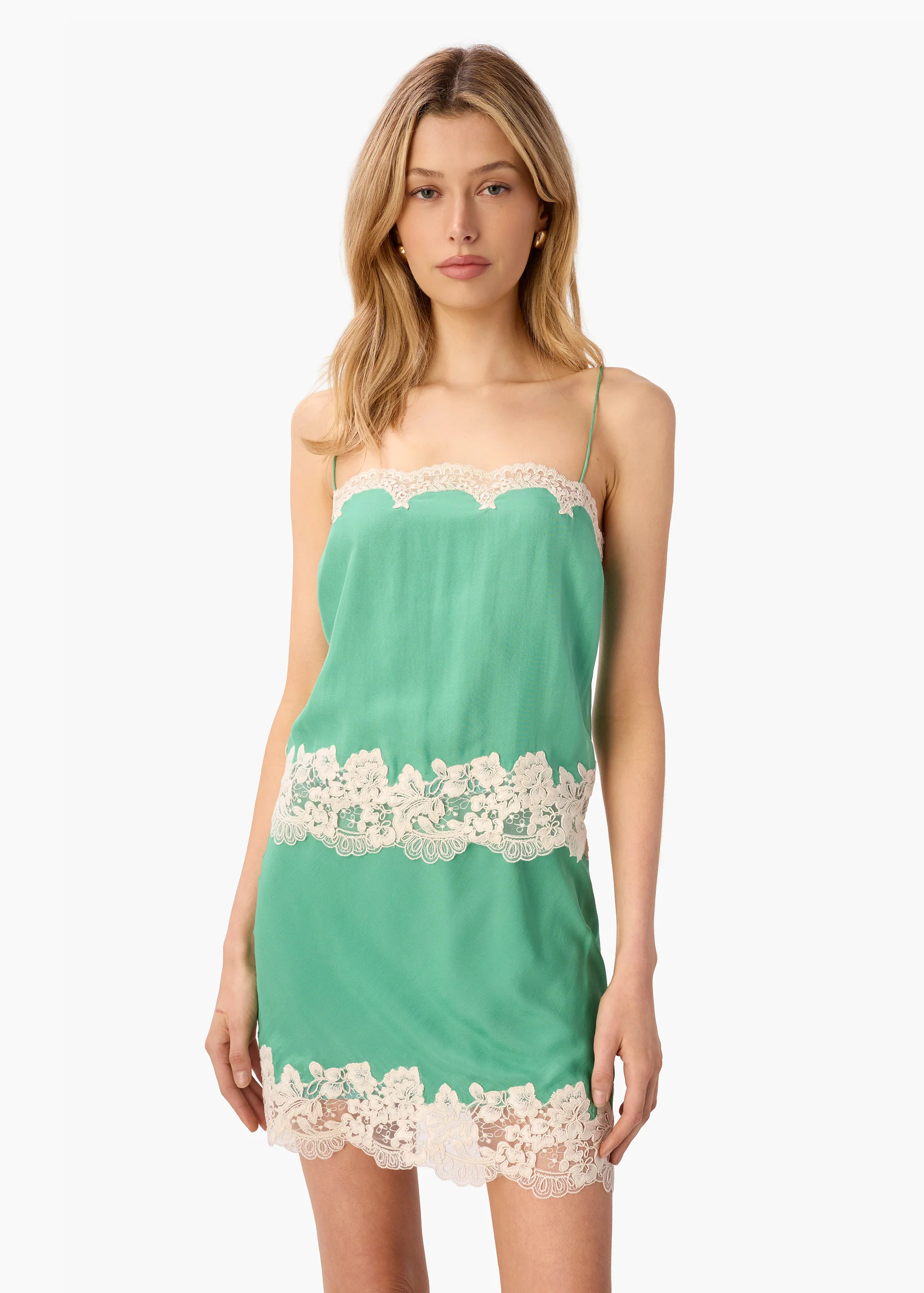 Maiya Silk Camisole Meadow | CAMI NYC