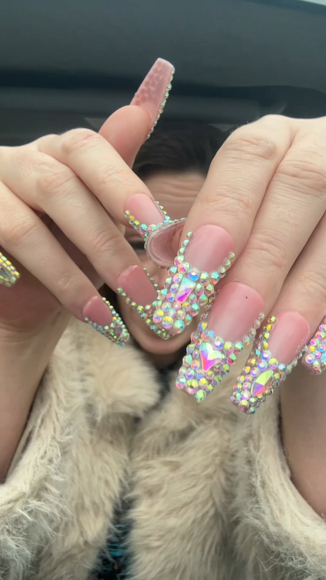 Be honest… is this too much or just enough?

Structured nude.
Crystal overload.
Coffin shape that does all the talking. #coffinnails #rhinestonenails #glamnails #nailinspo #nailaesthetic #luxurynails #nailreels #beautyreels 

#LTKBeauty #LTKSaleAlert #LTKValentine