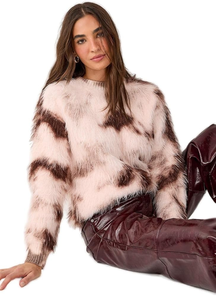 Nasty Gal Fluffy Tie Dye Jumper | Amazon (US)