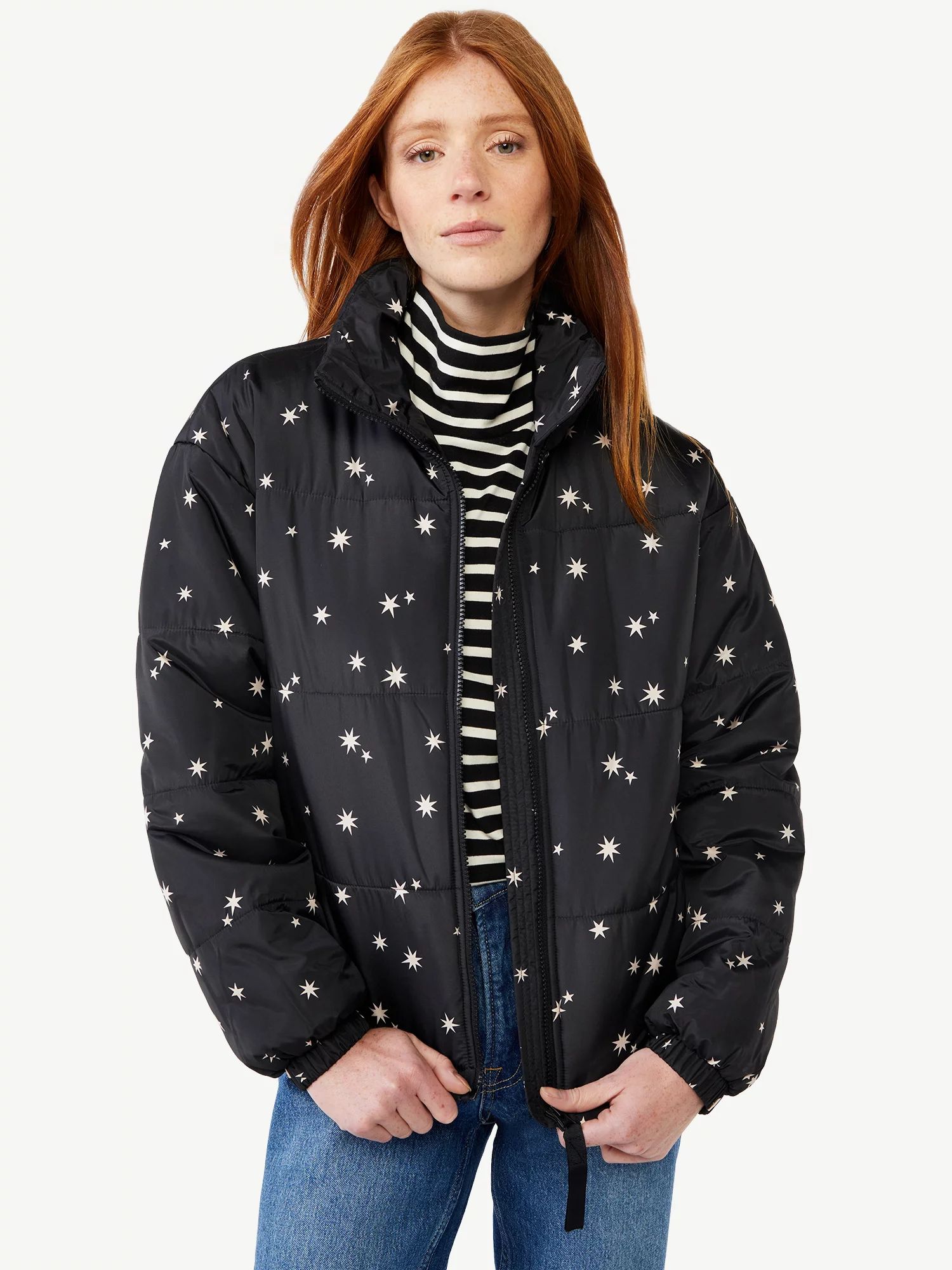 Free Assembly Women's Oversized Puffer Jacket | Walmart (US)