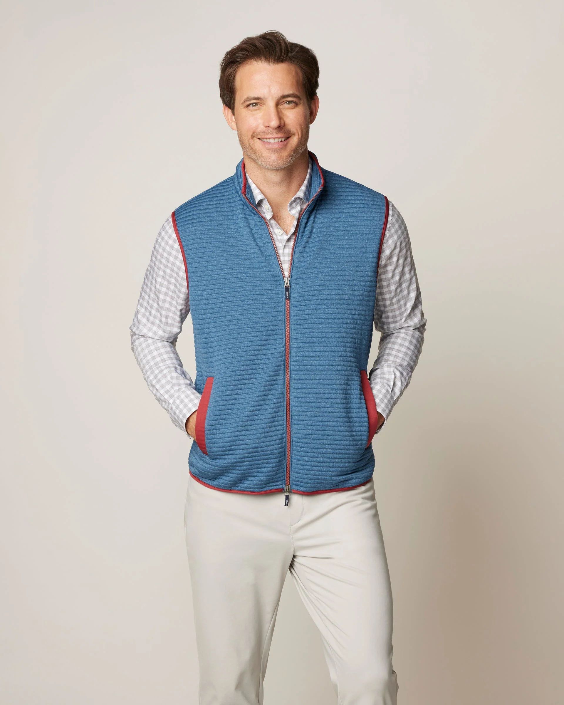 Notch Quilted Knit Vest | johnnie O