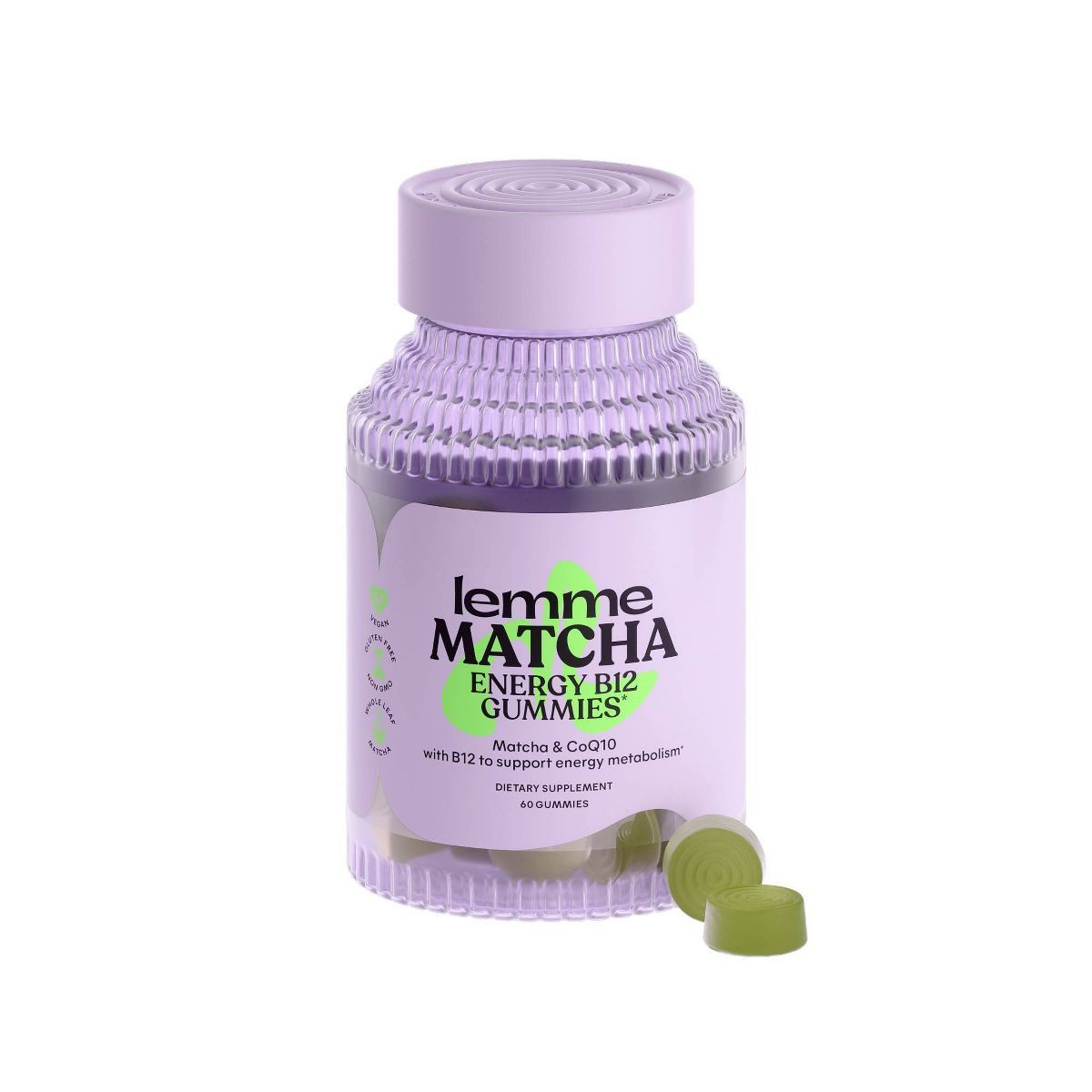 Lemme Matcha Energy B12 Vegan Gummies - 60ct | Target