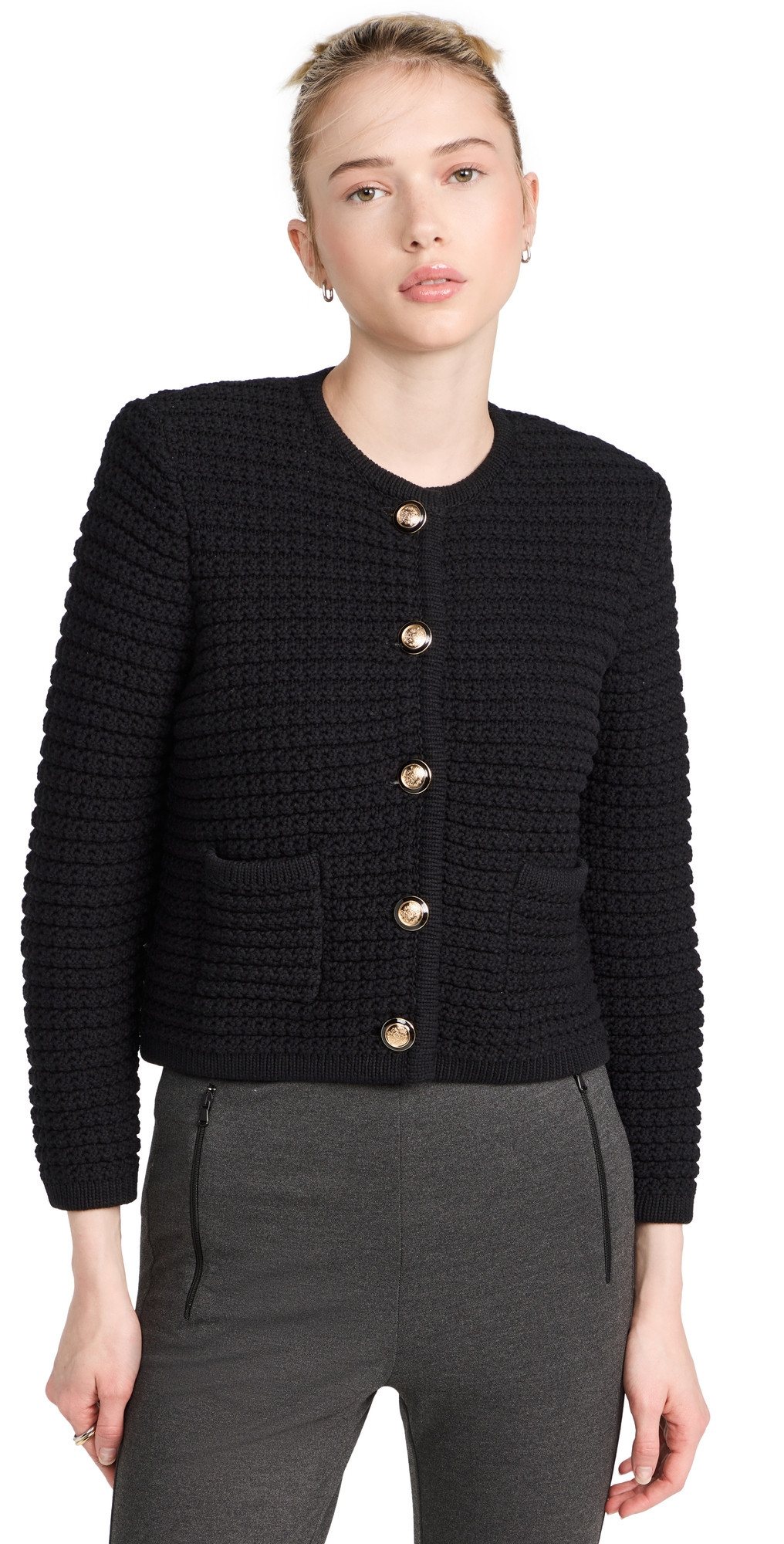 ba & sh Gaspard Cardigan Noir 1 | Shopbop