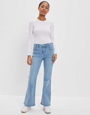 AE Luxe Super High-Waisted Flare Jean | American Eagle Outfitters (US & CA)