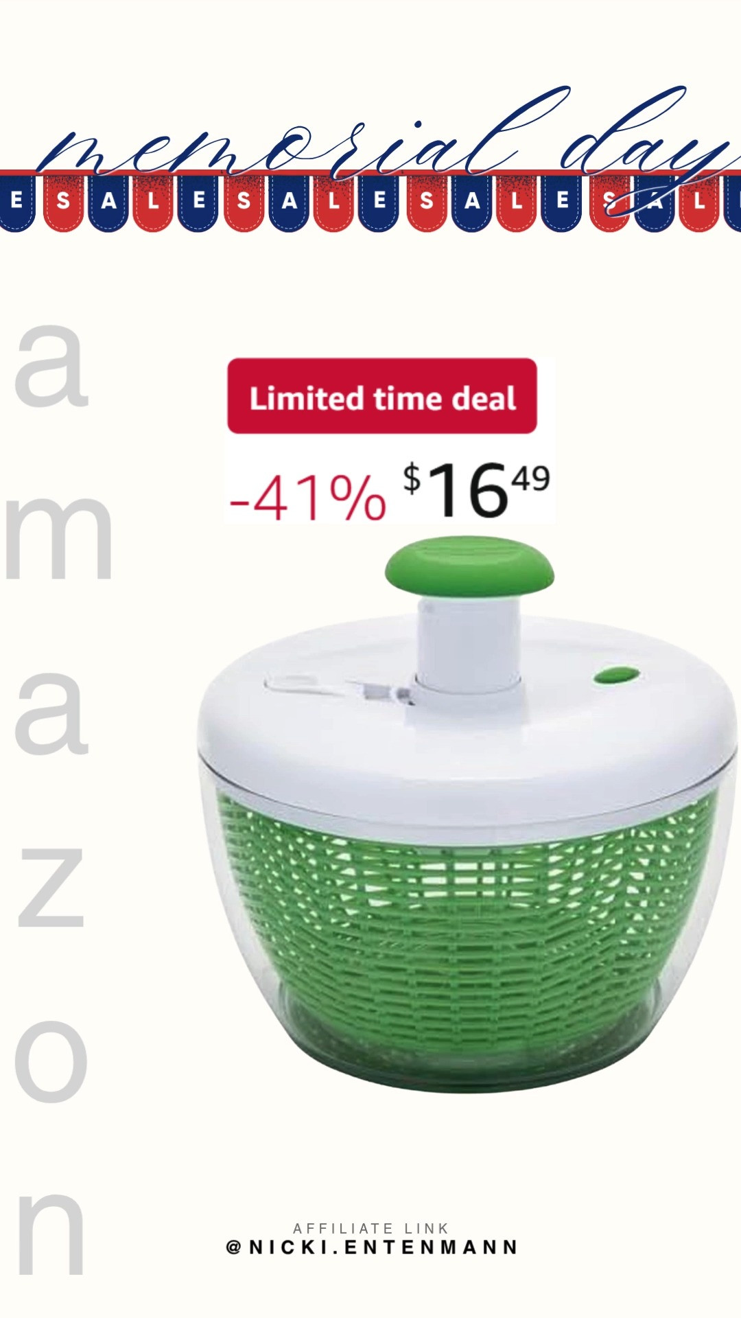 Spin your greens like a pro with the 3.16 Qt Salad Spinner featuring a smooth pump mechanism for effortless prep and crisp results every time. 🥬✨💚  

#ProSaladSpinner #kitchenessentials #saladspinner #cookware #homekitchen #foodprep #healthyrecipes #kitchentools #lettucewasher #mealprep 

 #LTKfoodie #LTKHome #LTKSaleAlert
